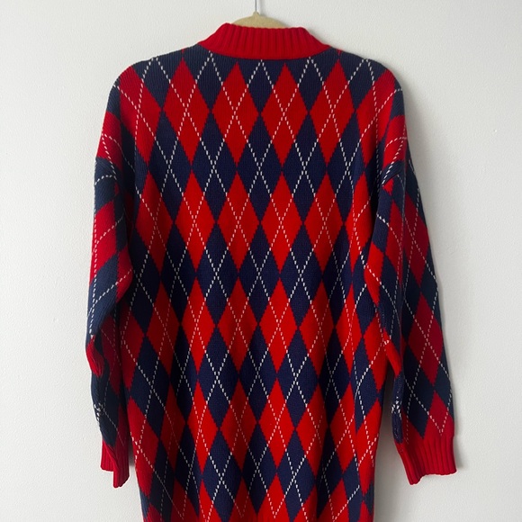 Gucci Argyle Jacquard Sweater Dress - Picture 7 of 10